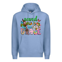 Colony Blue Saved by his grace Premium Hoodie - Neo Western