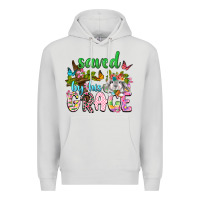 Dove Grey Saved by his grace Premium Hoodie - Neo Western