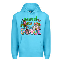 Ocean Blue Saved by his grace Premium Hoodie - Neo Western