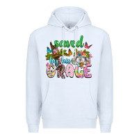 White Saved by his grace Premium Hoodie - Neo Western