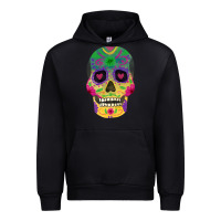 Black sugar skull Urban Hoodie - FaDigitalArtStudio