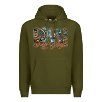 Army Green love my tribe Premium Hoodie - SublimationCraftShop