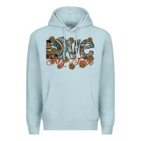 Blue Mist love my tribe Premium Hoodie - SublimationCraftShop
