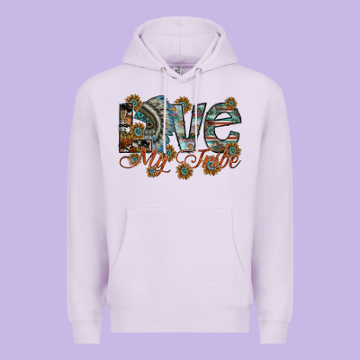 Love My Tribe Premium Hoodie Designed By Sublimationcraftshop