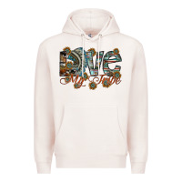 Pale Pink love my tribe Premium Hoodie - SublimationCraftShop