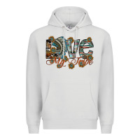 Dove Grey love my tribe Premium Hoodie - SublimationCraftShop