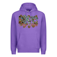 Purple love my tribe Premium Hoodie - SublimationCraftShop