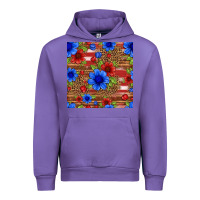 Tulip patriotic flowers seamless pattern Urban Hoodie - HRA Design Shop