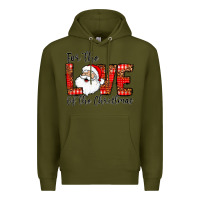 Army Green for the of the christmas Premium Hoodie - CowhideDigitalArt