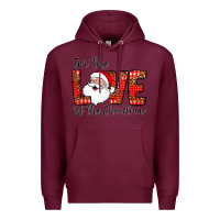 Burgundy for the of the christmas Premium Hoodie - CowhideDigitalArt