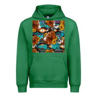 Emerald sunflower horses seamless pattern Urban Hoodie - HRA Design Shop