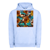 Pigment Grape Ice sunflower horses seamless pattern Urban Hoodie - HRA Design Shop