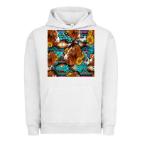 Pigment Lunar Rock sunflower horses seamless pattern Urban Hoodie - HRA Design Shop