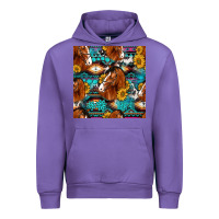 Tulip sunflower horses seamless pattern Urban Hoodie - HRA Design Shop