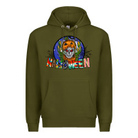 Army Green halloween Premium Hoodie - CowhideDigitalArt