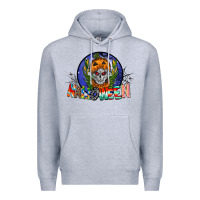 Heather Grey halloween Premium Hoodie - CowhideDigitalArt