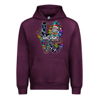 Mauve Wine love autism Urban Hoodie - SublimationCraftShop