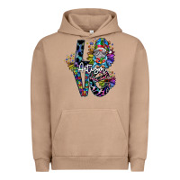 Pigment Burro love autism Urban Hoodie - SublimationCraftShop