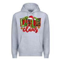Heather Grey christmas lele claus Premium Hoodie - FaDigitalArtStudio