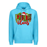 Ocean Blue christmas lele claus Premium Hoodie - FaDigitalArtStudio