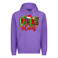 Purple christmas lele claus Premium Hoodie - FaDigitalArtStudio