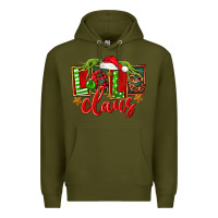 Army Green christmas lele claus Premium Hoodie - FaDigitalArtStudio