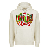 Oatmeal Heather christmas lele claus Premium Hoodie - FaDigitalArtStudio