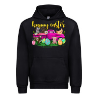 Black happy easter truck with farm animal Urban Hoodie - Neo Western