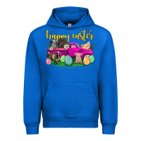 Cobalt happy easter truck with farm animal Urban Hoodie - Neo Western