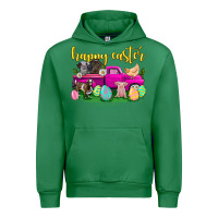 Emerald happy easter truck with farm animal Urban Hoodie - Neo Western