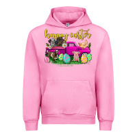 Fuchsia Pink happy easter truck with farm animal Urban Hoodie - Neo Western
