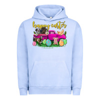 Pigment Grape Ice happy easter truck with farm animal Urban Hoodie - Neo Western