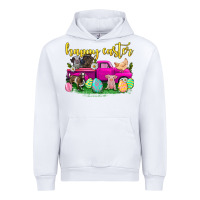 White happy easter truck with farm animal Urban Hoodie - Neo Western
