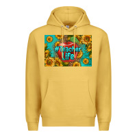Antique Gold teacher life skinny metal can holder Premium Hoodie - HRA Design Shop