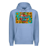 Colony Blue teacher life skinny metal can holder Premium Hoodie - HRA Design Shop