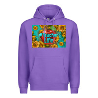 Purple teacher life skinny metal can holder Premium Hoodie - HRA Design Shop