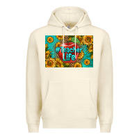 Sandshell teacher life skinny metal can holder Premium Hoodie - HRA Design Shop