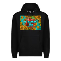 Black teacher life skinny metal can holder Premium Hoodie - HRA Design Shop