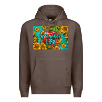 Coffee teacher life skinny metal can holder Premium Hoodie - HRA Design Shop