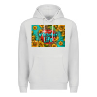 Dove Grey teacher life skinny metal can holder Premium Hoodie - HRA Design Shop