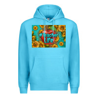 Ocean Blue teacher life skinny metal can holder Premium Hoodie - HRA Design Shop