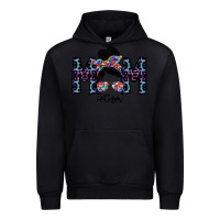 Black mom autism Urban Hoodie - SublimationCraftShop