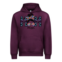 Mauve Wine mom autism Urban Hoodie - SublimationCraftShop