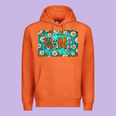 Western Daisy Mama Skinny Metal Can Holder Premium Hoodie Designed By Hra Design Shop