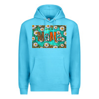 Ocean Blue western daisy mama skinny metal can holder Premium Hoodie - HRA Design Shop
