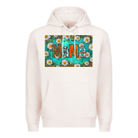Pale Pink western daisy mama skinny metal can holder Premium Hoodie - HRA Design Shop
