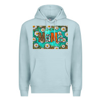 Blue Mist western daisy mama skinny metal can holder Premium Hoodie - HRA Design Shop