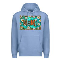 Colony Blue western daisy mama skinny metal can holder Premium Hoodie - HRA Design Shop
