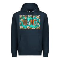 Navy western daisy mama skinny metal can holder Premium Hoodie - HRA Design Shop