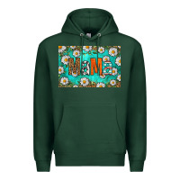 Sports Green western daisy mama skinny metal can holder Premium Hoodie - HRA Design Shop